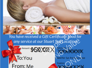 Palm Tree Gift Certificates